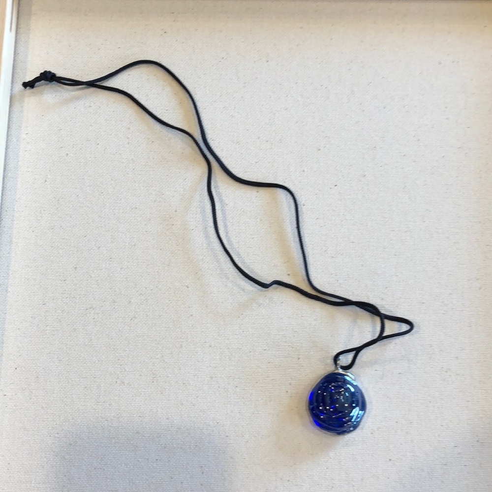 Blue stone necklace